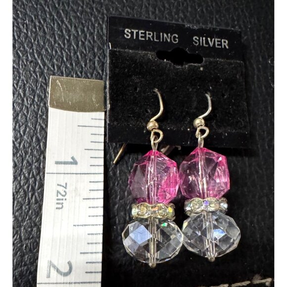Sterling Silver Drop Earrings NWT - Picture 3 of 3